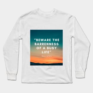 Drawing Busy Life Pattern Long Sleeve T-Shirt